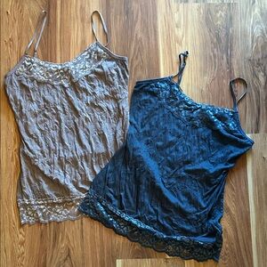 Maurices Lace Trim Layering Tanks (2)